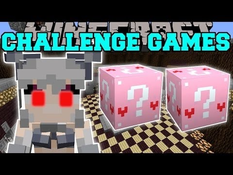 US Minecraft | WERECAT CHALLENGE GAMES - Lucky Block Mod - Modded Mini Game