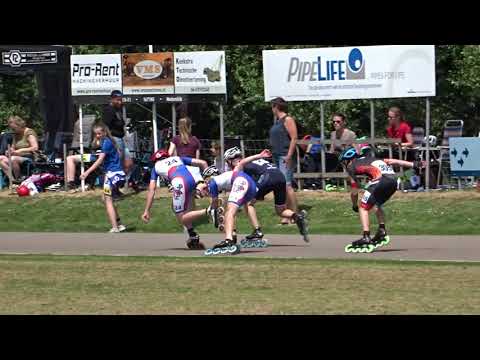 One lap jun b heren 1/4 final2 - KPN NK INLINE SKATEN 2019