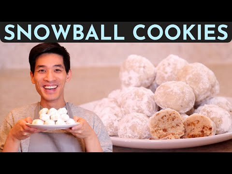 The BEST Snowball Cookies Recipe Ever (MELT IN YOUR MOUTH) - Christmas Cookies | Danlicious