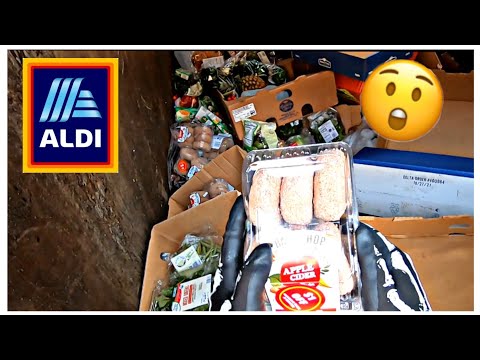 *DUMPSTER DIVING - WOW! SO MUCH FRESH FOOD! ALDI SCORE!