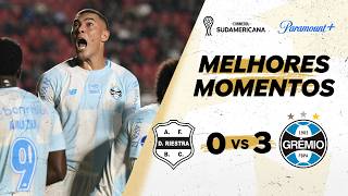 DEPORTIVO RIESTRA 0 X 3 GRÊMIO - CONMEBOL SULAMERICANA 2026 | Paramount+ Brasil