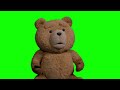 Ted running meme green screen