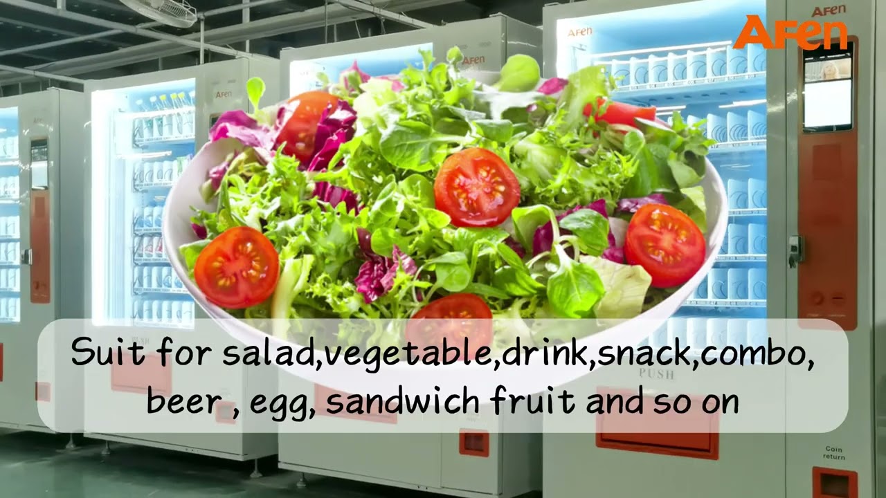 AF-D900-60C(V10)AFen10”touch screen elevator vending machine #lifting #elevator #vendingmachine
