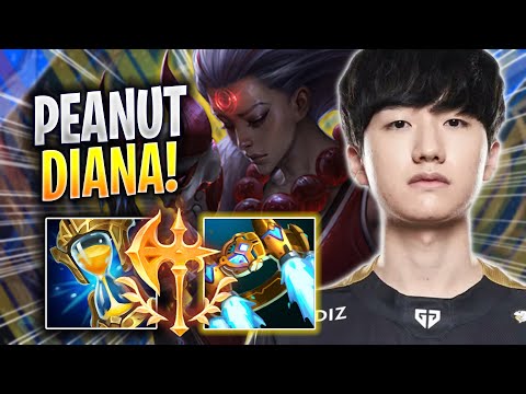 PEANUT TRIES DIANA WITH NEW BUFFS! - GEN Peanut Plays Diana JUNGLE vs Gragas! | Season 2023