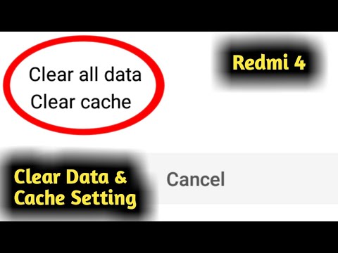 Redmi 4 Clear Data & Cache Setting
