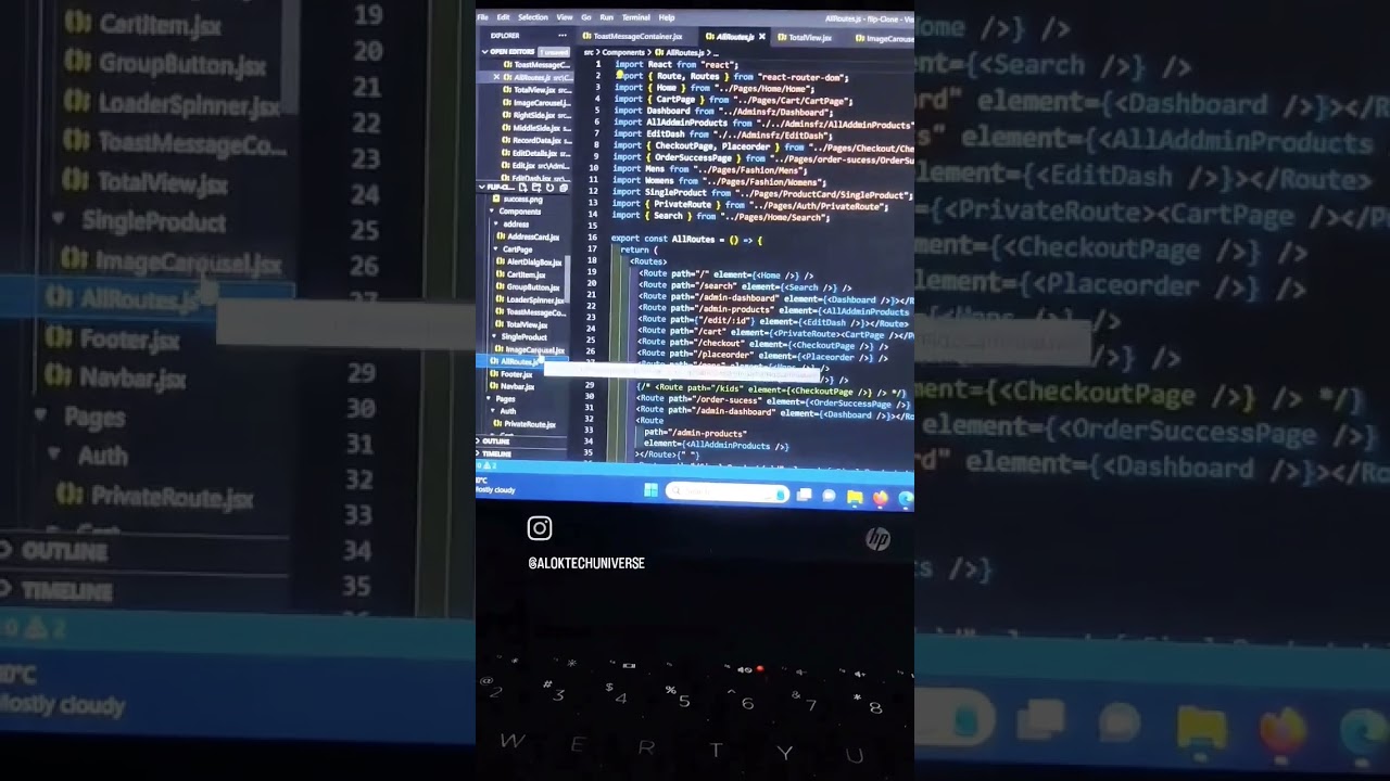 Flipkart Clone App || React Js || CodingLife || Github || AlokTechUniverse #coding #software#project