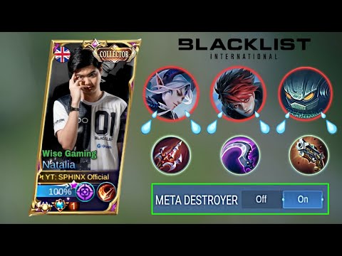 NATALIA META DESTROYER BUILD 100% BROKEN IN NATIONAL ARENA CONTEST BY BLACKLIST WISE ?!🔥| MLBB