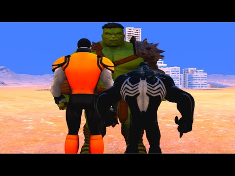100 Hulk vs 1000 Colossus and 1000 Venom (Marvel vs Marvel)