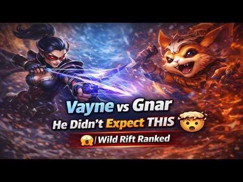 Vayne vs Gnar Baron Lane… He Didn’t Expect This 🤯 | Wild Rift Ranked (Arctic Arrow)