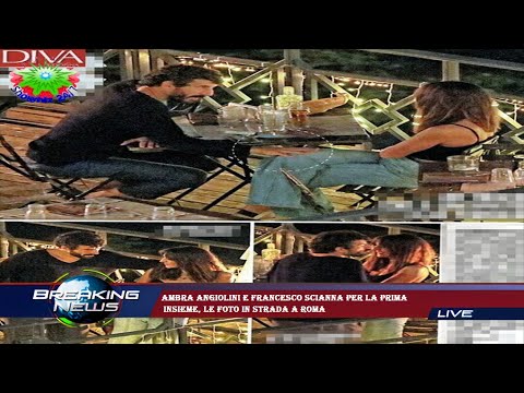 Ambra Angiolini e Francesco Scianna per la prima  insieme, le foto in strada a Roma