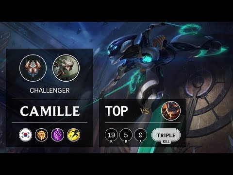 Camille Top vs Rumble - KR Challenger Patch 9.7