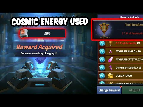 How Many Cosmic Energy Used To Get My Authority C.T.P - Marvel Future Fight