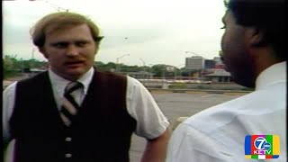 Aftermath of teens cruising up and down Dodge Street in 1981
