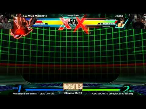 Bar Battles #2 - UMvC3 LF - AG MCZ MarlinPie VS JRosa