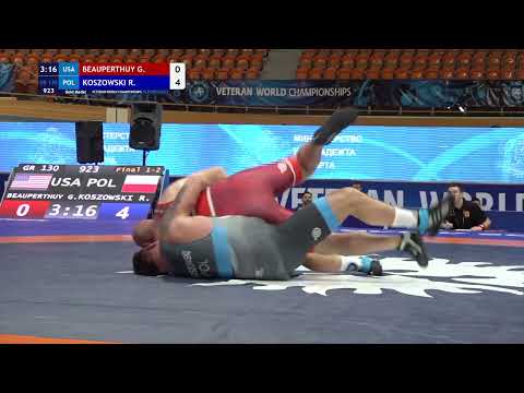 GOLD GR - 130 kg: G. BEAUPERTHUY (USA) v. R. KOSZOWSKI (POL)