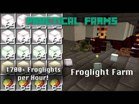 Froglight Farm - Magma Spawner Version | Practical Farms | Minecraft Bedrock 1.19 Tutorial