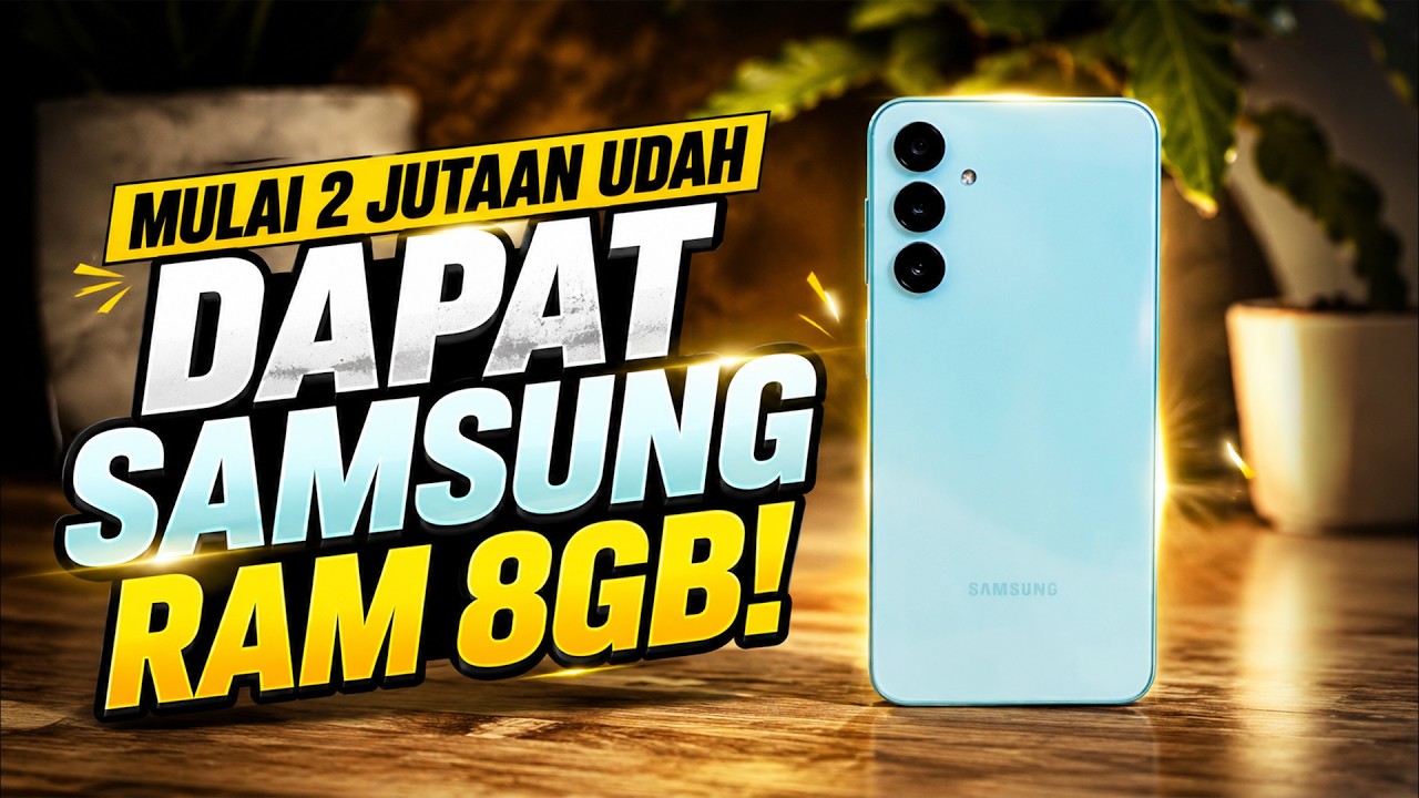 Pajak Naik Duit Seret⁉️ 5 HP Samsung 2 Jutaan RAM 8GB Ini Solusi  Hp Baru di Pertengahan 2026‼️
