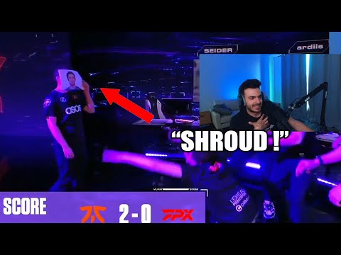 Tarik reacts to Fnatic celebration (Shroud) after winning vs FPX - FNATIC vs FPX Tarik