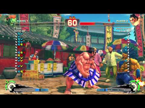 T SRAI [Blanka] vs kusiro honda [Honda] SSF4 Japanese Online Ranked Matches - TRUE-HD