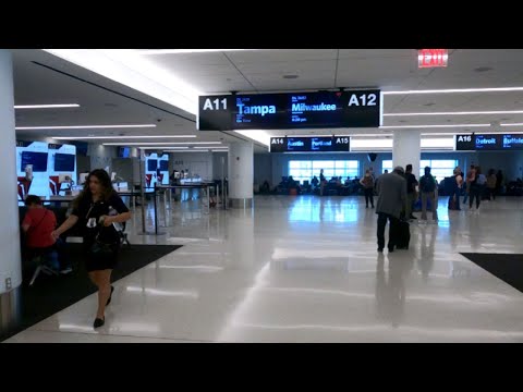 ⁴ᴷ⁶⁰ Caminhando em Nova York: Terminal 4 do Aeroporto Internacional John F. Kennedy