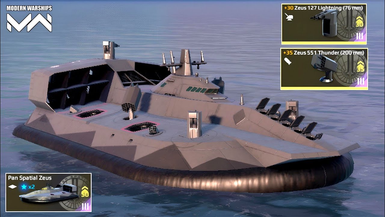 Pan Spatial Zeus New Hovercraft Full Review | Wave Runner Bundle - Modern Warships