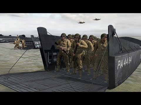 D-Day - Omaha Beach ! Hard Beach Assault in Realistic Shooter Game Iron Front 1944