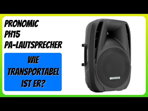 BEWERTUNG (2025): Pronomic PH15 PA-Lautsprecher. WESENTLICHE Einzelheiten