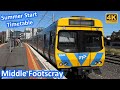 Trains At Middle Footscray Summer Start Timetable Comeng Siemens HCMT Melbourne Transport 4k