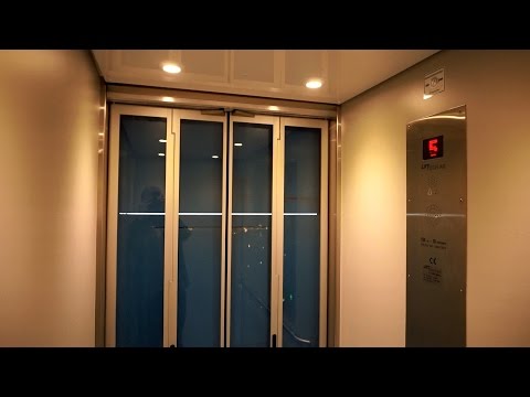 Nice Modernization! Sanne Heis A/S traction elevator (2014 mod) @ Skaregata 10, Ålesund, Norway