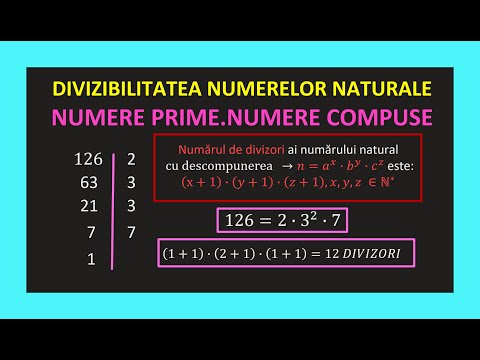 Numere prime compuse clasa a 6 a exercitii descompunere in factori primi numarul de divizori proprii