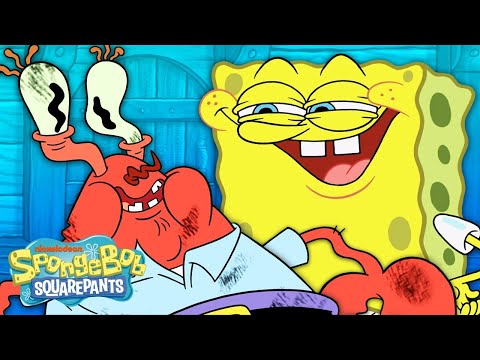 SpongeBob Watches Mr. Krabs' House ? | "Knock Knock, Who's There?" | SpongeBob