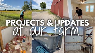 DIY PROJECTS AT THE FARM | MAJOR TRASH CLEAN UP | FARM UPDATES AND CLEANING