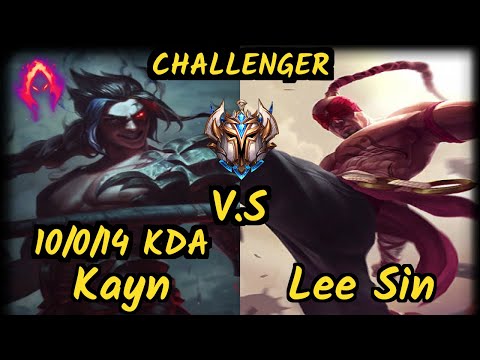 styllEE (KAYN) vs LEE SIN - 10/0/14 KDA JUNGLE CHALLENGER GAMEPLAY - EUW