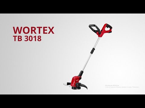 фото триммер аккумуляторный wortex tb 3018  18в, 1 акк., 2 ач, шир.скаш.300 мм 0