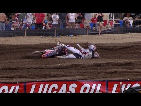 RedBud 450 Moto 2: Trey Canard, Malcolm Stewart Crashes