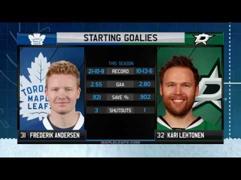 Maple Leafs Game Preview: Toronto at Dallas - January 31, 2017