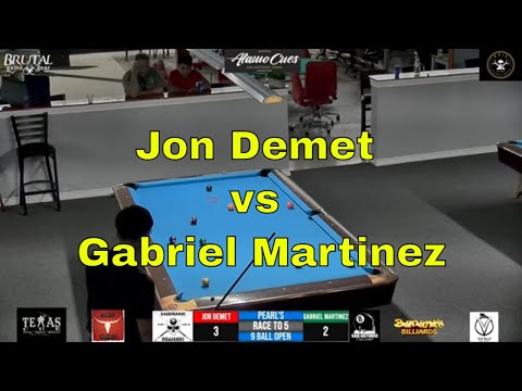 Jon Demet vs Gabriel Martinez / Pearl's FamilyTyme Billiards 9 Ball Open / Nov 2021