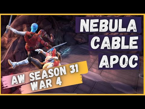Nebula Gameplay + Apoc vs "Scariest Fight" - AW Season 31, war 4, SSx-1 vs. X5a - MCOC