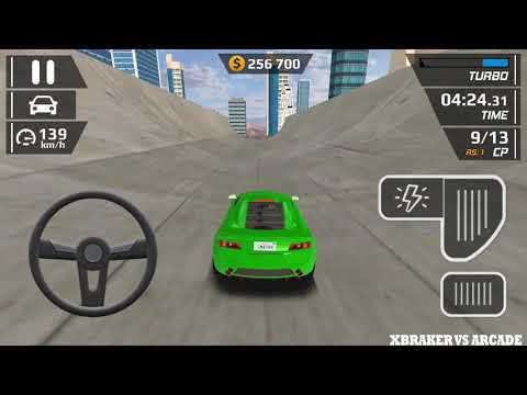 Smash Car Hit: Green Sport Car Driving Stunts New Record - Android GamePlay HD