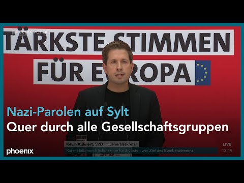 Pressekonferenz mit Kevin Kühnert (SPD-Generalsekretär) zu aktuellen Themen | 27.05.2024