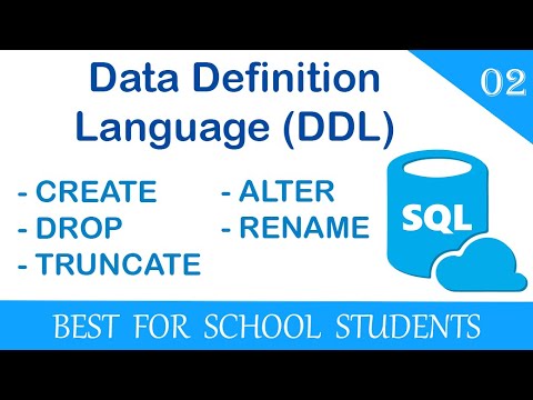 2. What is Data Definition Language? Use of CREATE, ALTER, DROP, RENAME and TRUNCATE Commands.