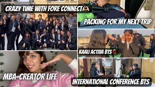 Work, Fun, Repeat with Team FORE Connect✨ | Kali Activa:MBA EDITION😂| Girls Trip to? 🚈PACK WITH ME😍