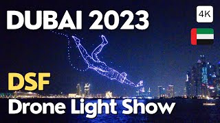 Dubai 🇦🇪 SPECTACULAR Drone Light Show at Bluewaters, Dubai Shopping Festival 4K