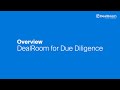 How to Use DealRoom's Software for M&A Due Diligence | Training Video