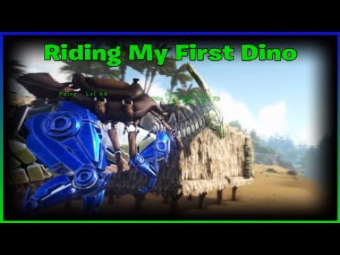 Taming and riding a Tek Parasaur in Ark | Ark Survival Evolved