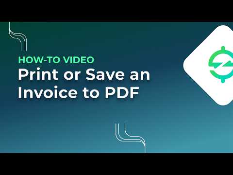 Print an Invoice Demo