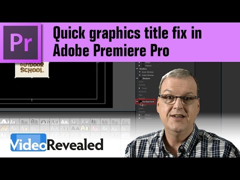 How to add a title in Adobe Premiere Pro
