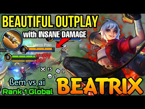 Beautiful Counter Gank! Beatrix Outplay Enemies! - Top 1 Global Beatrix by ßem vs ai - MLBB