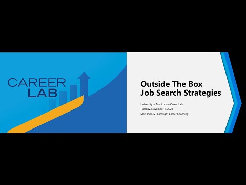 UM Career Lab: Outside the Box Job Search Strategies