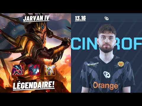 KC CINKROF: JARVAN IV VS FIDDLESTICKS (JGL) - DOUBLE KILL, LÉGENDAIRE - EUW MASTER - PATCH 13.16